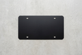Black Stainless Steel License Plate
