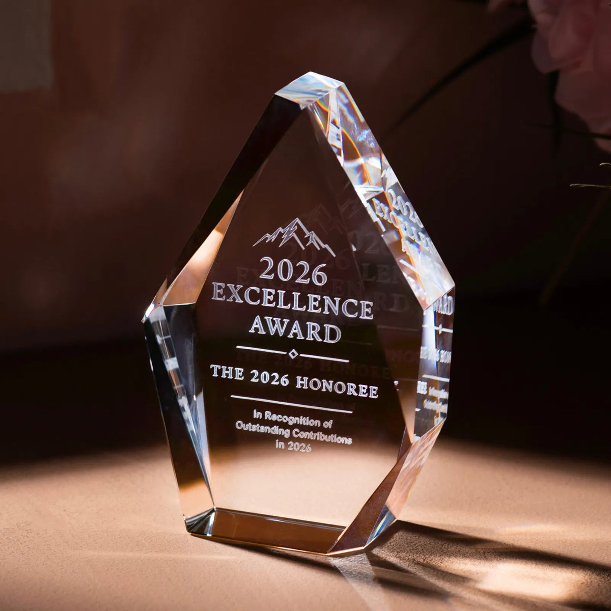 Iceberg Crystal Photo Plaque - personalized by NewMX LLC, Santa Fe NM