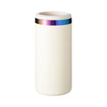 Slim Can Cooler — White to Iridescent - personalized by NewMX LLC, Santa Fe NM