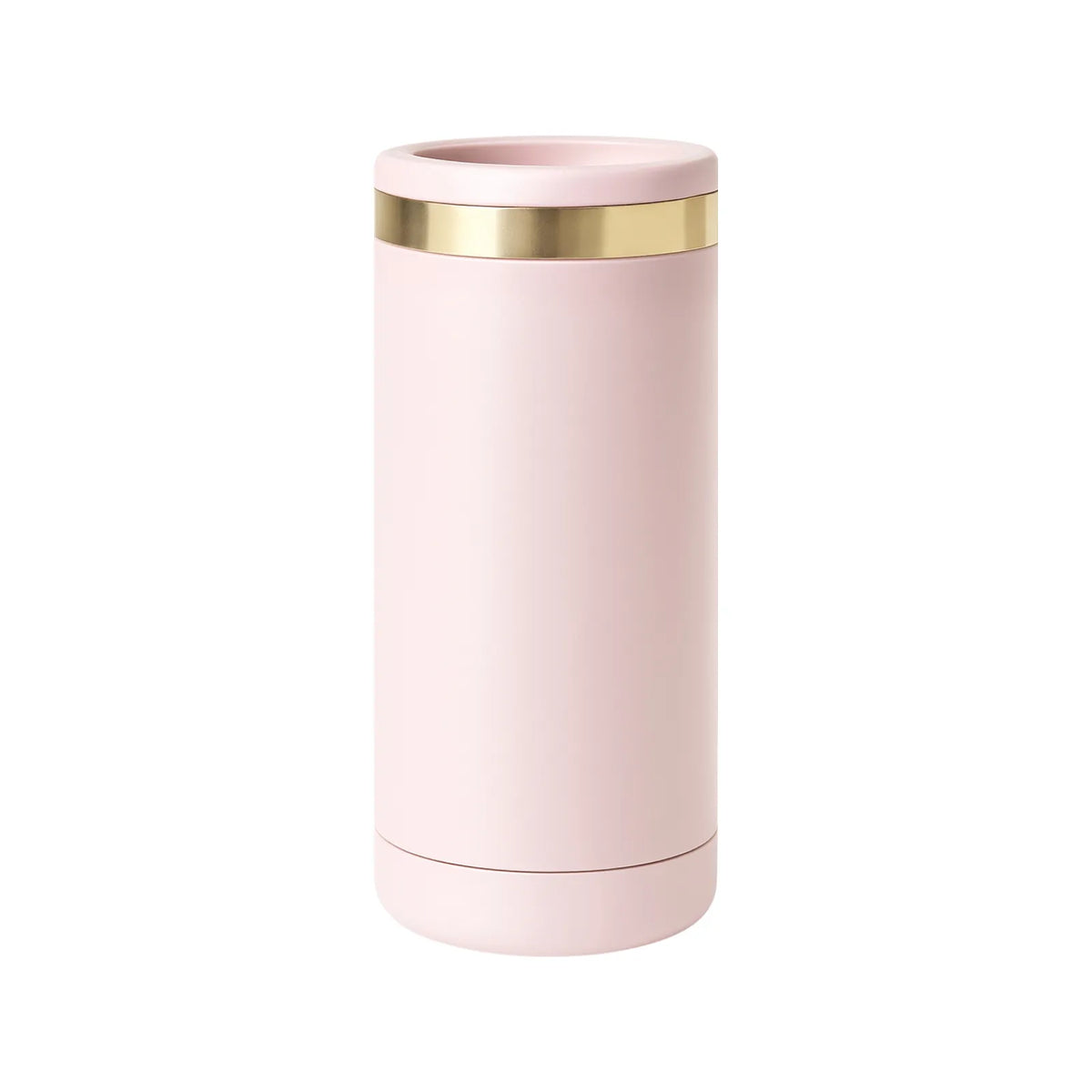 Slim Can Cooler — Pink to Gold - personalized by NewMX LLC, Santa Fe NM