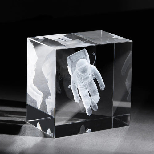 3D Crystal Cube Sculpture - personalized by NewMX LLC, Santa Fe NM