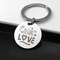 Stainless Steel Round Keychain - personalized by NewMX LLC, Santa Fe NM